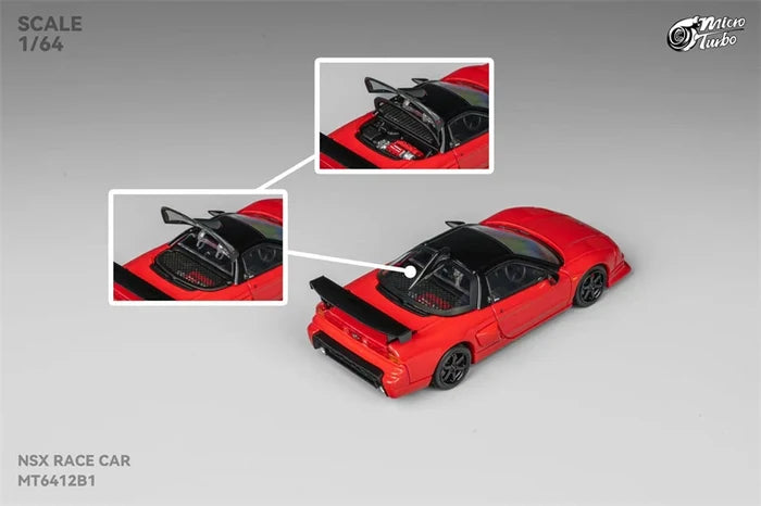Micro Turbo 1:64 Race Car NSX NA1 Die-Cast Car Model Miniature Gifts
