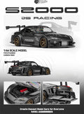 Micro Turbo 1:64 S2000 AP1 J's Racing / Diablo SVR HEC2026 Die-Cast Car Model Miniature Gifts