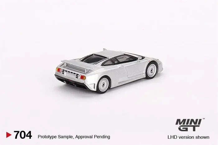 MINI GT 1:64 Bugatti EB110 GT Grigio Chiaro LHD Diecast Model Car