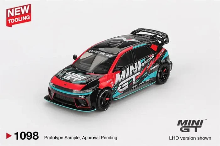 MINI GT 1:64 Hyundai Ioniq 5N RS-01T Tokyo Auto Salon 2025 Die-Cast Car Model Miniature Gifts