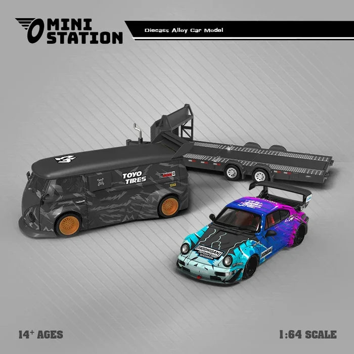 Mini Station  1:64 RWB 964 / Beetle/ T1 Van Block43 Stella Artois Diecast Model Car