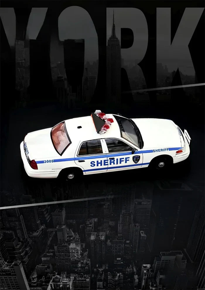 MK Miniatures & GOC 1:64 Crown Victoria SHERIFF Diecast Model Car