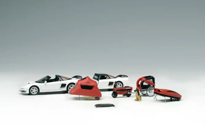 MLGB model 1:64 NSX TRA White Diecast Model Car