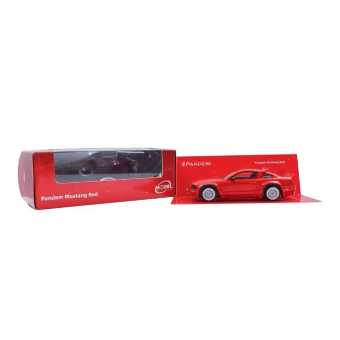 Model Model 1:64 Pandem Mustang Red / black Die-Cast Car Model Miniature Gifts