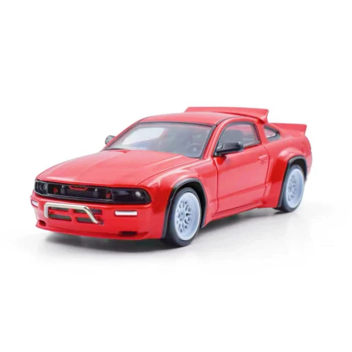 Model Model 1:64 Pandem Mustang Red / black Die-Cast Car Model Miniature Gifts