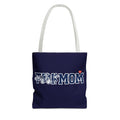 Mom Tote Bag – "Trike Mom" Navy Canvas Tote with Heart Accent