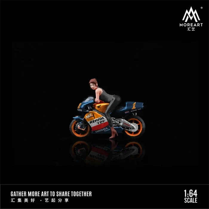 MoreArt1:64 No.1 racing motorcycle Figure Set