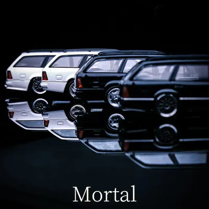 Mortal 1:64 MB S124 / Lowride with BBS wheels Diecast Model Car