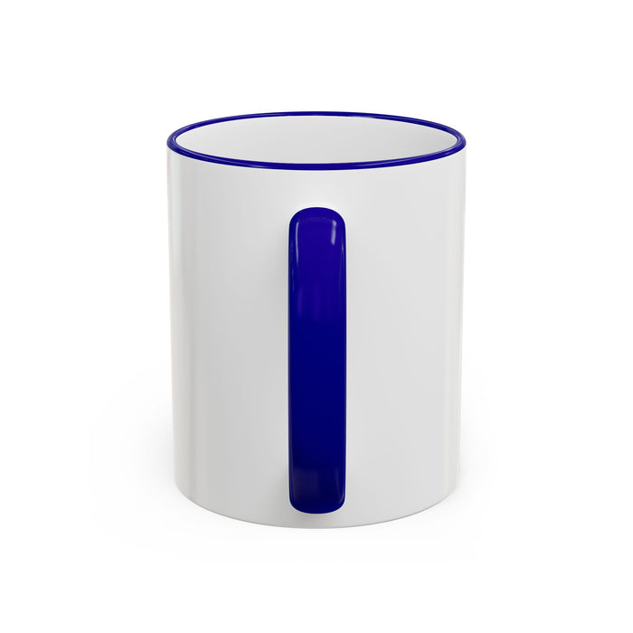 Motivational Runner Mug - "One Cup Closer to the Finish Line" Accent Rim & Handle Coffee Cup