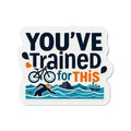 Motivational Triathlon Die-Cut Vinyl Magnet - Home Decor
