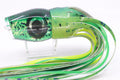 Moyes Lures Mahi MOP Green Back Taxi Eyes Large Sumo 14" 10.3oz Fire Tailz Vinyl Mahi
