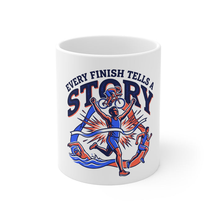 Mug — "Every Finish Tells a Story" Motivational Running Coffee Mug