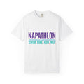 Napathlon T-Shirt — "Swim. Bike. Run. Nap." Funny Triathlon Tee