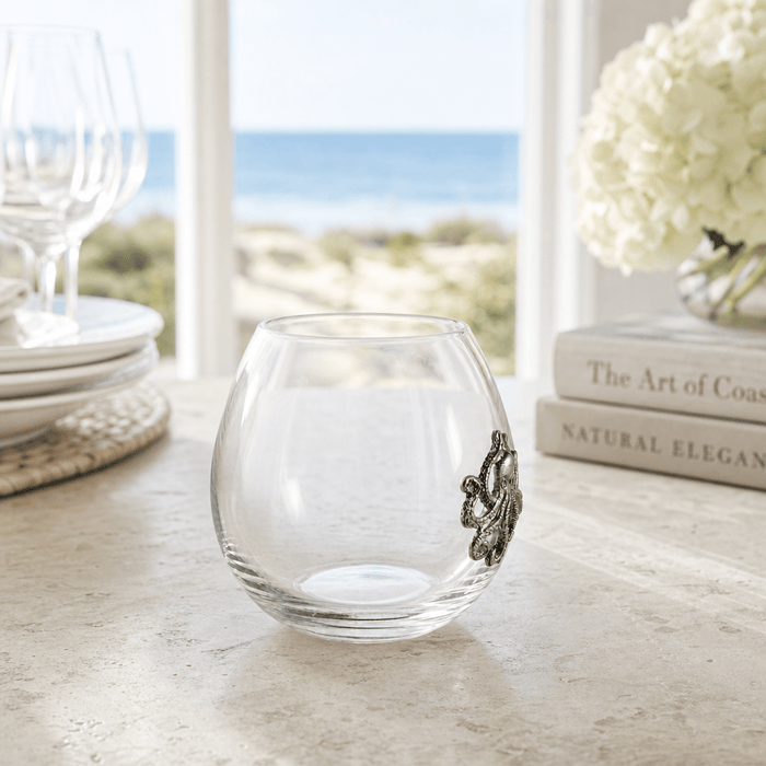 Octopus Stemless Wine Glass 4