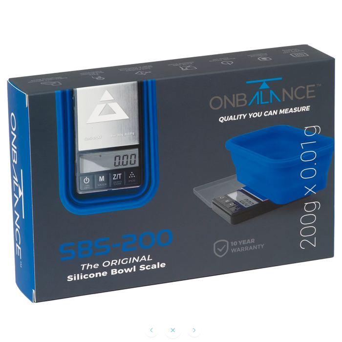 On Balance SBS-200, Silicone Bowl Scale ( 200g x 0.01g )