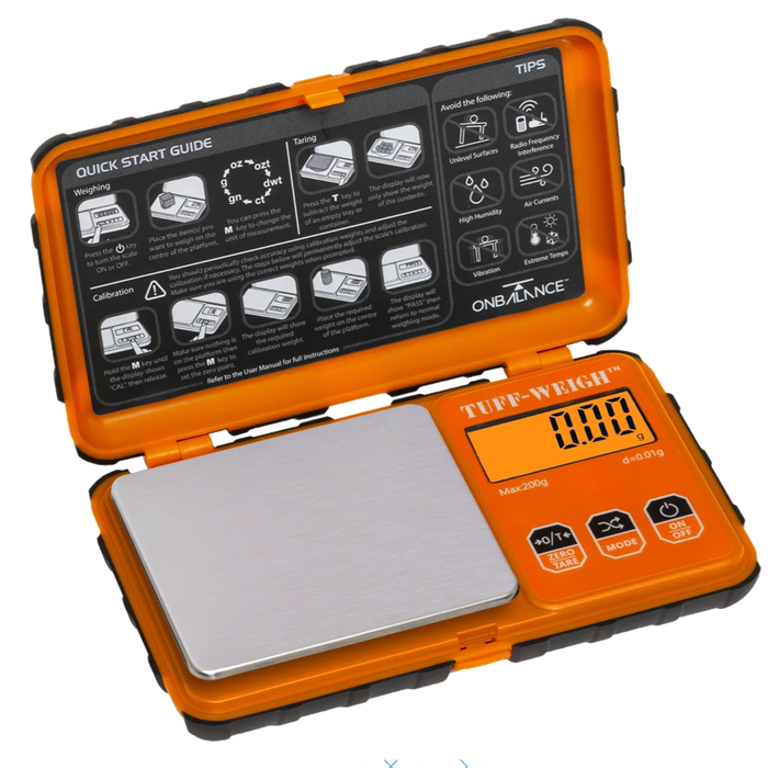 On Balance Tuff Weigh Scale TF-200 ( 200g x 0.01g ) – ORANGE