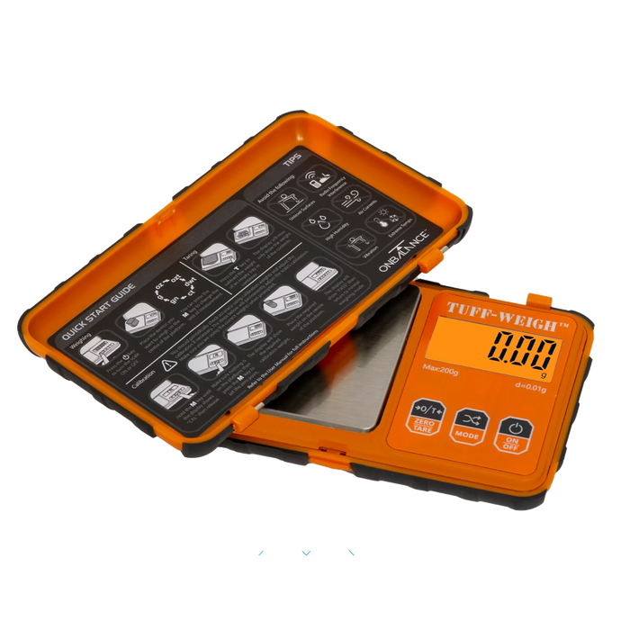 On Balance Tuff Weigh Scale TF-200 ( 200g x 0.01g ) – ORANGE