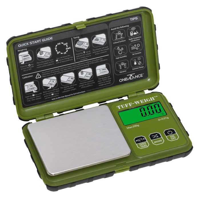 On Balance Tuff Weigh Scale TF-200GN ( 200g x 0.01g ) – GREEN