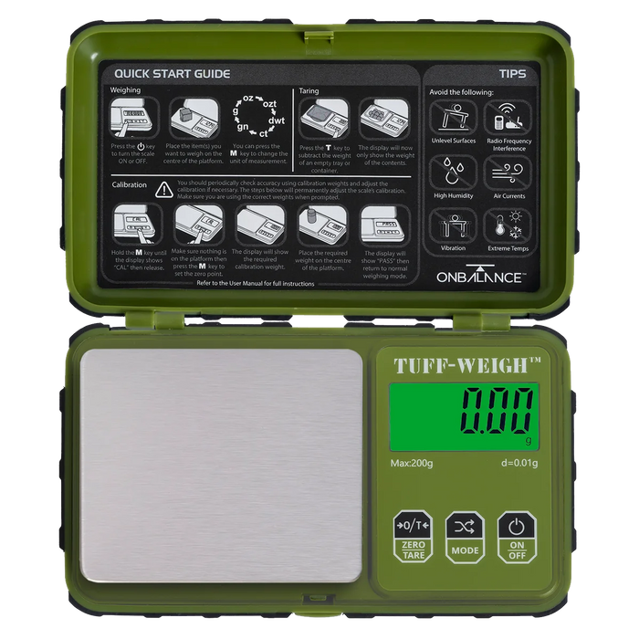 On Balance Tuff Weigh Scale TF-200GN ( 200g x 0.01g ) – GREEN