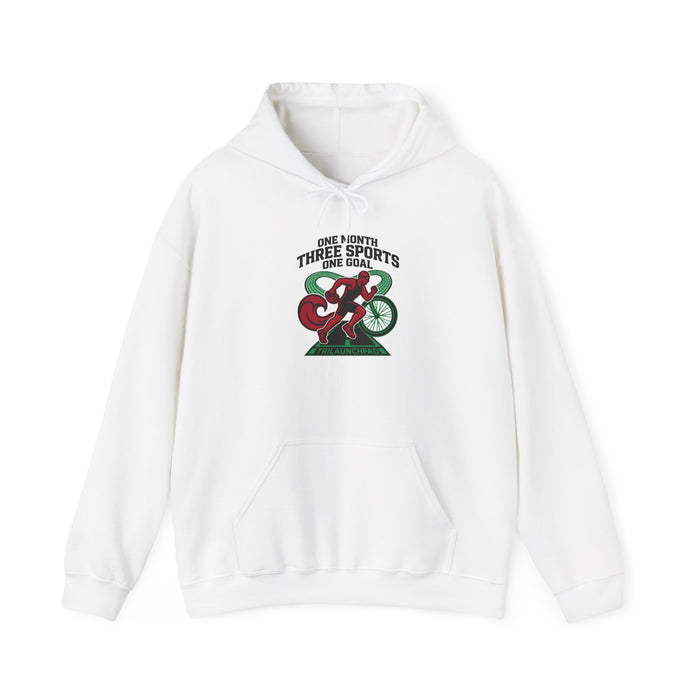 One Month, Three Sports, One Goal Hoodie — Triathlon Pullover