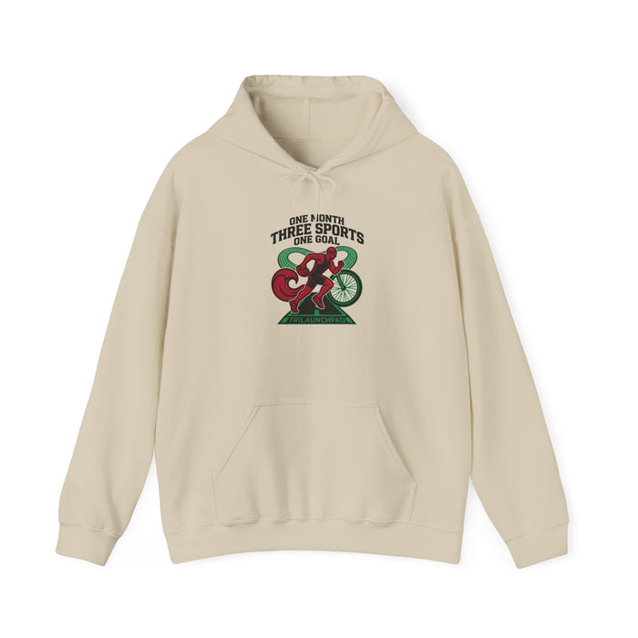 One Month, Three Sports, One Goal Hoodie — Triathlon Pullover