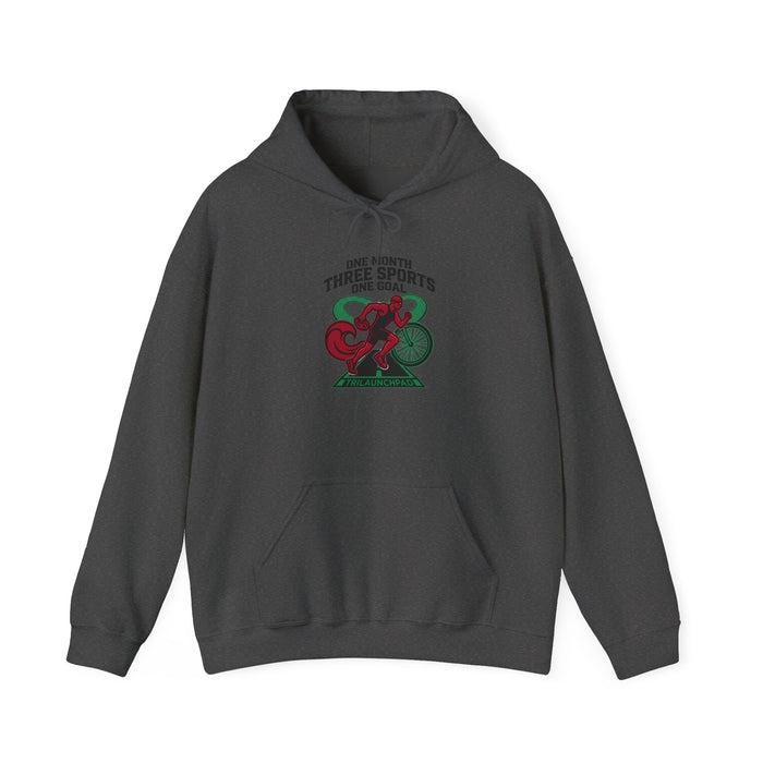 One Month, Three Sports, One Goal Hoodie — Triathlon Pullover