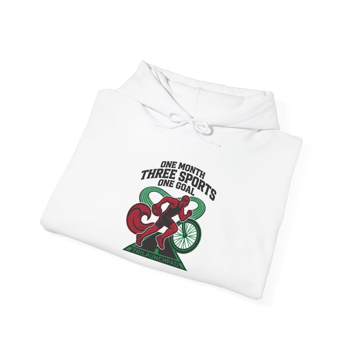 One Month, Three Sports, One Goal Hoodie — Triathlon Pullover