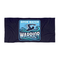 Open Water Warrior Beach Towel — Swimmer Gift, Ocean Swim Team Towel