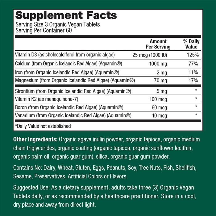 Organic Calcium - with D3, K2, & Magnesium