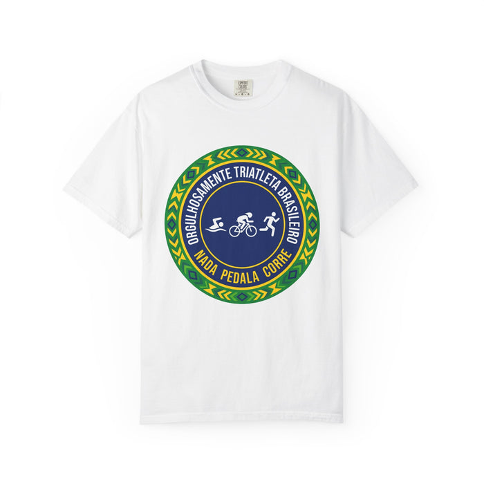 Orgulhosamente Triatleta Brasileiro Bella+Canvas Unisex Tee — Swim B
