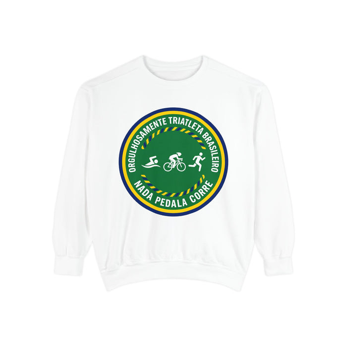 Orgulhosamente Triatleta Brasileiro Crewneck Sweatshirt — Swim Bike