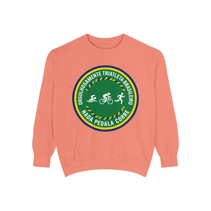 Orgulhosamente Triatleta Brasileiro Crewneck Sweatshirt — Swim Bike