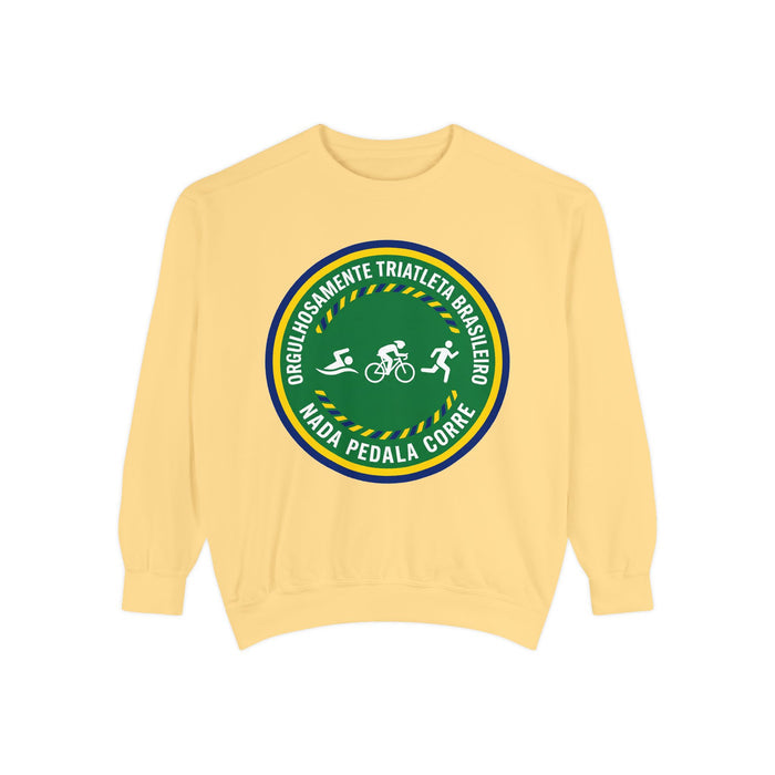 Orgulhosamente Triatleta Brasileiro Crewneck Sweatshirt — Swim Bike
