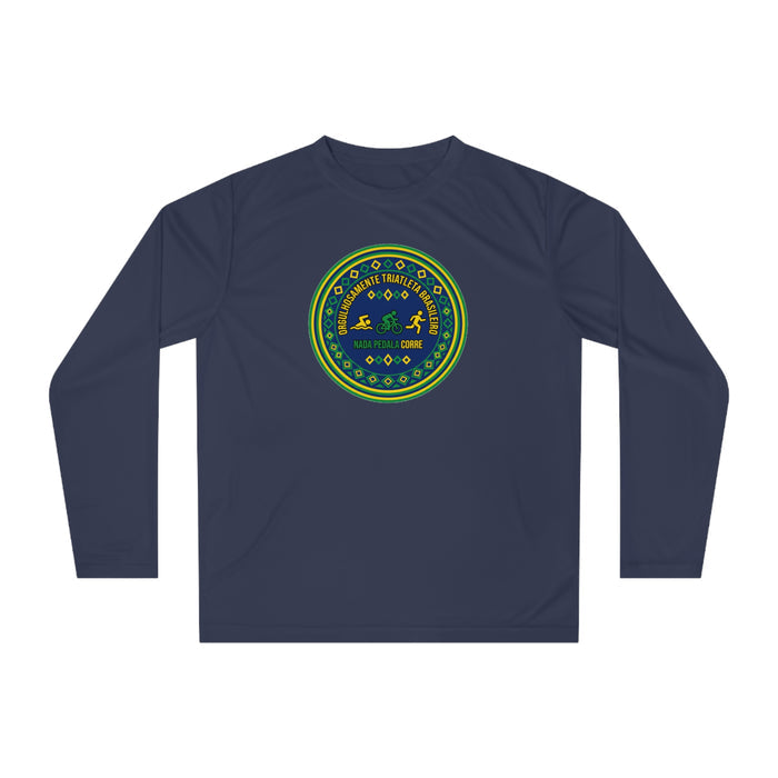 Orgulhosamente Triatleta Brasileiro Performance Long Sleeve — Swim B