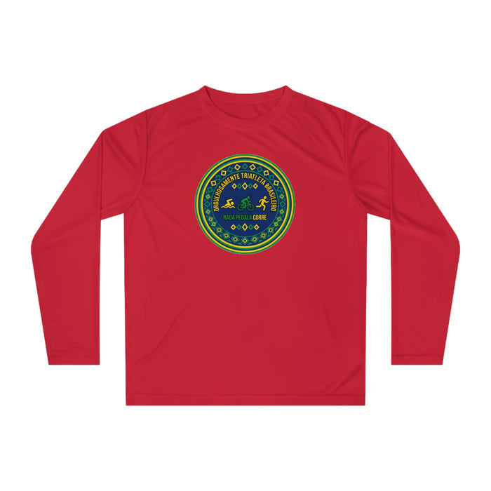 Orgulhosamente Triatleta Brasileiro Performance Long Sleeve — Swim B