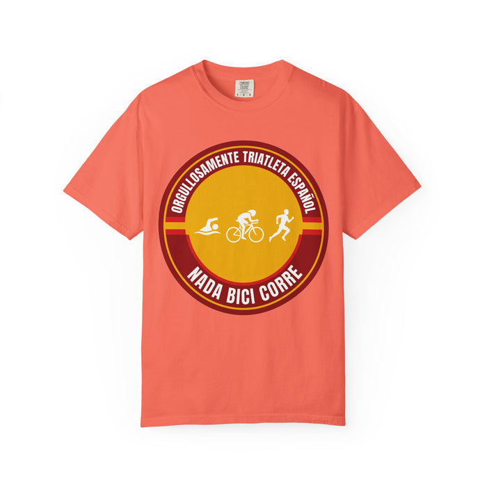Orgullosamente Triatleta Español Bella+Canvas Unisex Tee — Swim Bike