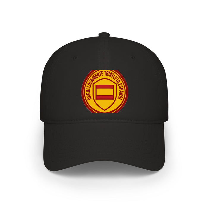 Orgullosamente Triatleta Español Low Profile Baseball Cap — Swim Bik
