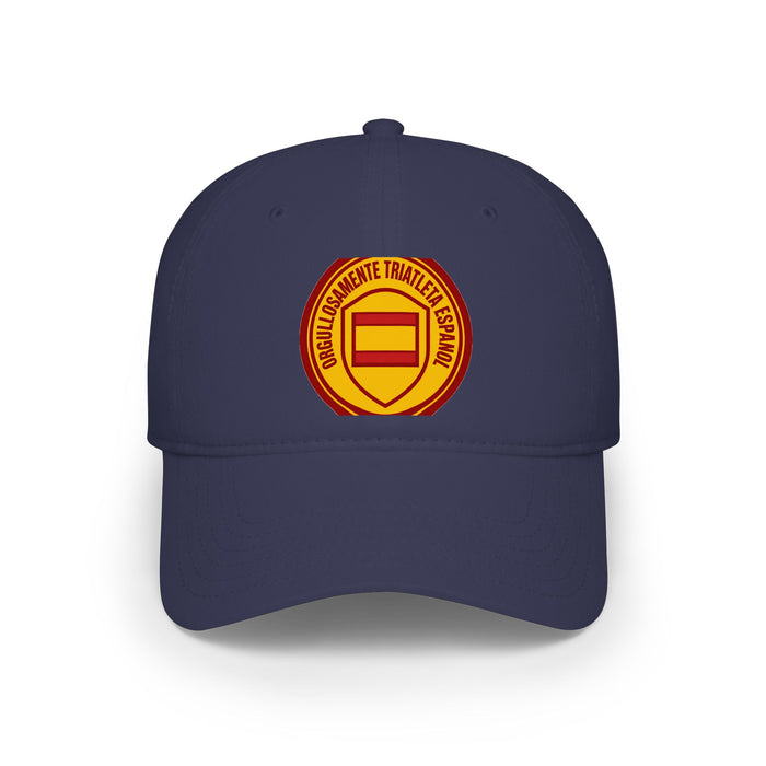 Orgullosamente Triatleta Español Low Profile Baseball Cap — Swim Bik