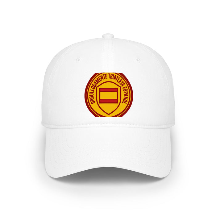 Orgullosamente Triatleta Español Low Profile Baseball Cap — Swim Bik
