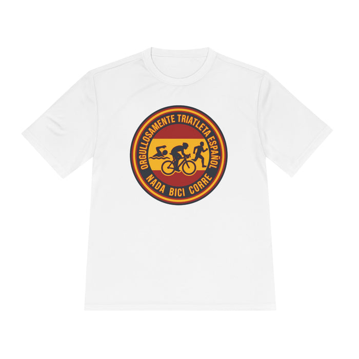 Orgullosamente Triatleta Español Moisture-Wicking Performance Tee —