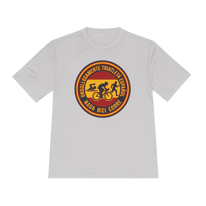 Orgullosamente Triatleta Español Moisture-Wicking Performance Tee —