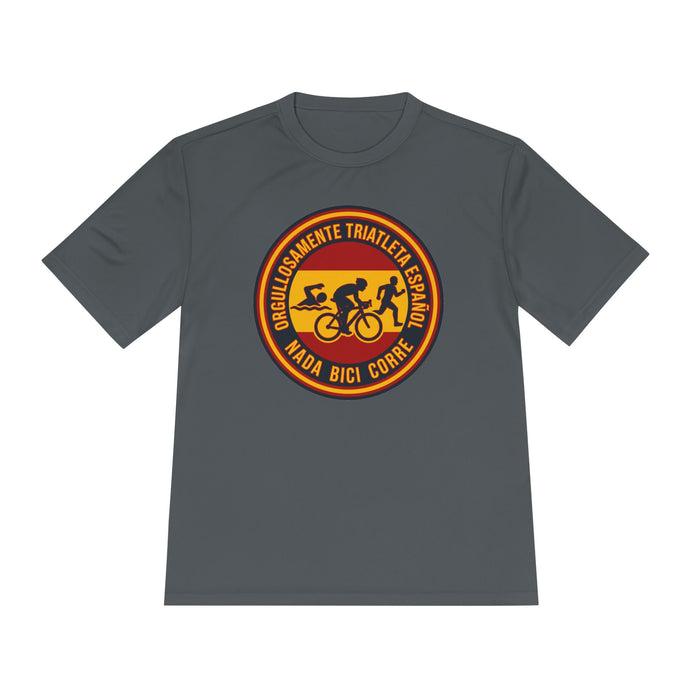 Orgullosamente Triatleta Español Moisture-Wicking Performance Tee —