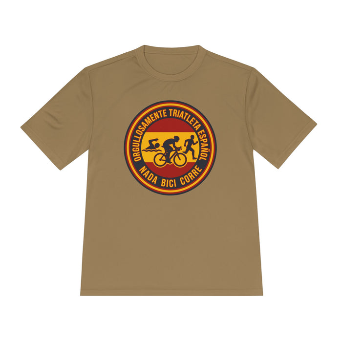 Orgullosamente Triatleta Español Moisture-Wicking Performance Tee —