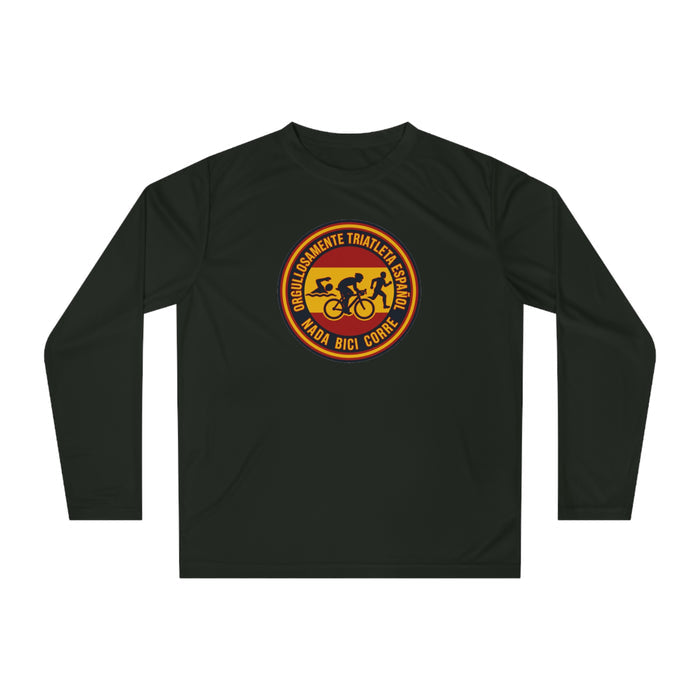 Orgullosamente Triatleta Español Performance Long Sleeve — Swim Bike