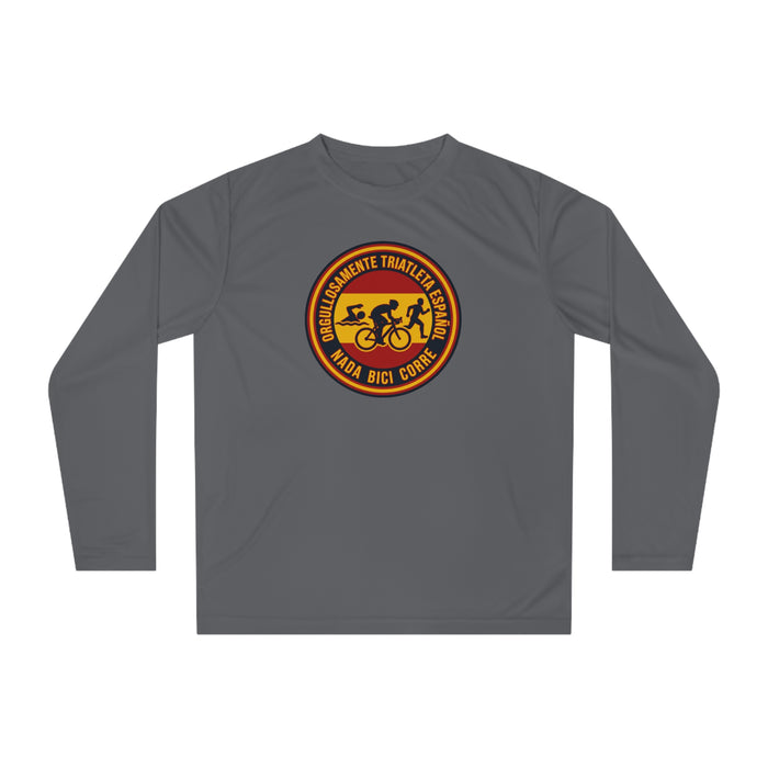Orgullosamente Triatleta Español Performance Long Sleeve — Swim Bike