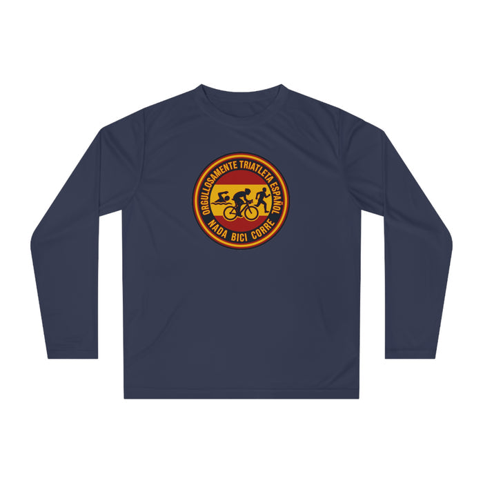 Orgullosamente Triatleta Español Performance Long Sleeve — Swim Bike