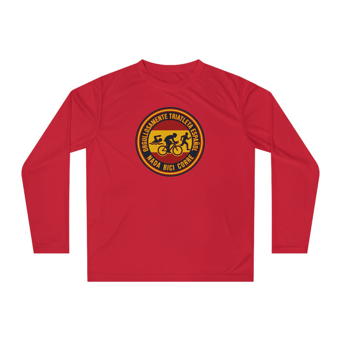 Orgullosamente Triatleta Español Performance Long Sleeve — Swim Bike