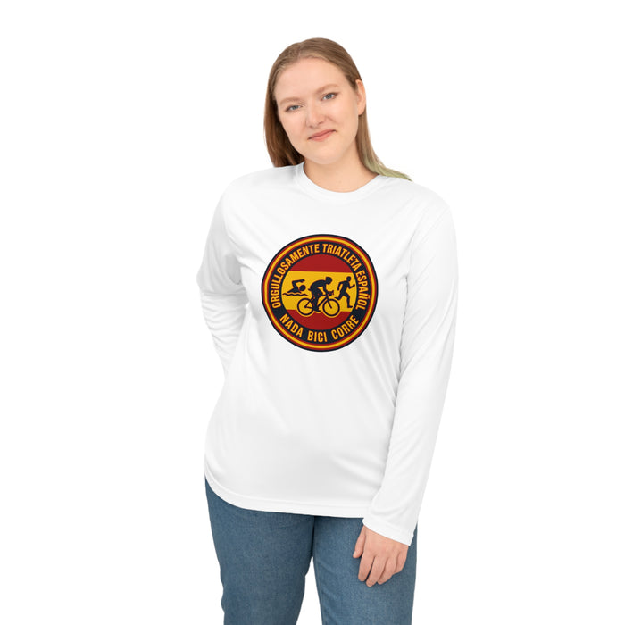 Orgullosamente Triatleta Español Performance Long Sleeve — Swim Bike