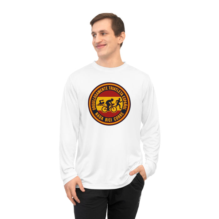 Orgullosamente Triatleta Español Performance Long Sleeve — Swim Bike