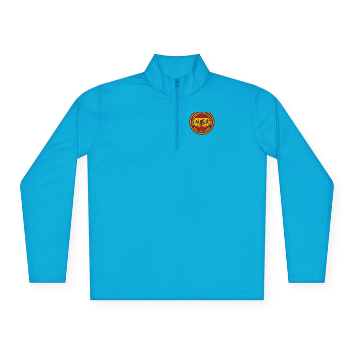 Orgullosamente Triatleta Español Unisex Quarter-Zip Pullover — Swim
